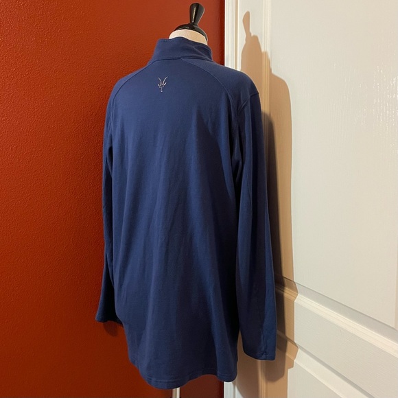 Ibex Men’s Woolies 250 Quarter Zip Deep Blue Base Layer Hiking Long Sleeve Shirt